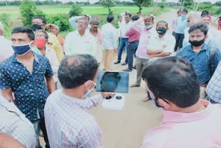 Amrith desai Inspected tuppari halla irrigation project