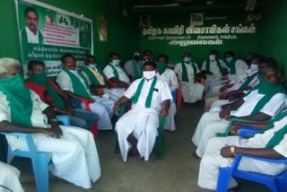 Tamil Nadu Cauvery Farmers Association protest