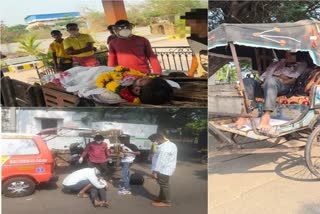 Man died with Corona in rickshaw