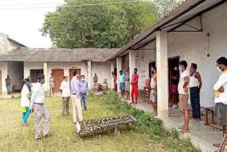 Palamu DC inspects quarantine centers in Hussainabad sub division area in palamu