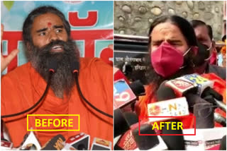 Ramdev's takes U-turn: Wears mask and says 'would get vaccine soon'( ನೇಷನ್ - ಟಾಪ್​ 0