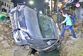 Road accident at Hyderabad 