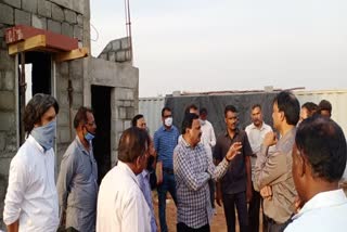 Collector visit rehabilitation colony