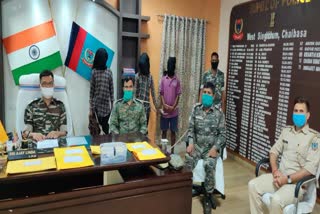 Three members of CPI Maoist organization arrested in chaibasa