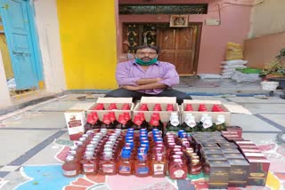 caught illiger liquer in hyderqabad