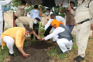 MP mahendra solanki visited shajapur