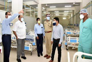 covid ward, oxygen generators, Gandhi hospital, cs somesh kumar