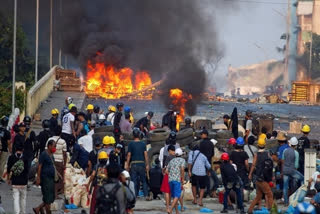 మయన్మార్​ నిరసనలు, myanmar protests death toll 