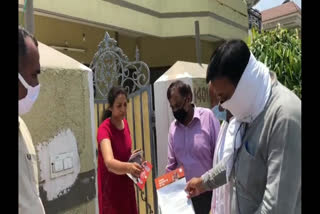 MP nayab Saini door to door campaign in Shahabad Kurukshetra