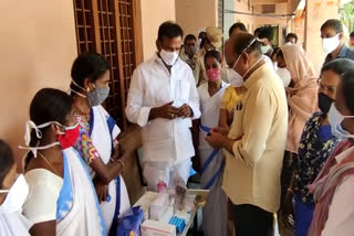 mla ala venkateswar reddy inaugurated mini covid care, mini covid care 