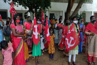 People Protest Against In pasta issue In Thanjavur