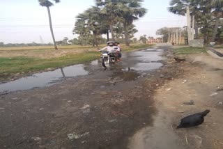 condition of the road is dismal in masaruhi Patna