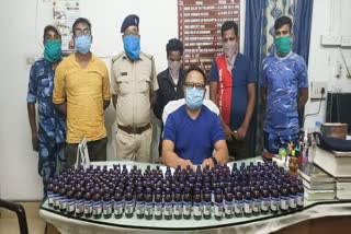 seized 190 bottle cough syrup at raiganj