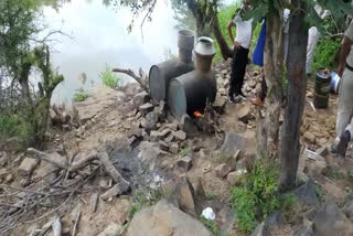 Excise department destroyed 90 kg of hand furnace liquor
