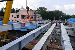 रांची रेलवे स्टेशन में फुट ओवर ब्रिज का निर्माण 