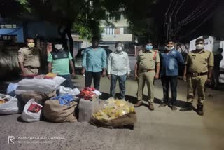 Illegal tobacco product's seized by Ramagundam taskforce police in mancheryal district 