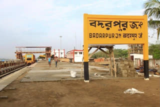 First Life line express at Badarpur railway station