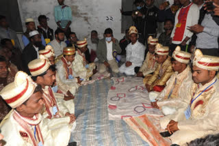 mass marriage ceremony at samshergunj of murshidabad