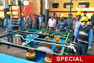 Railways made equipment from scrap in dhanbad