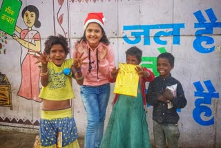 ashita celebrates christmas with needy children