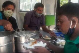 Food Distribution From Adamya Chetana In Bangaluru