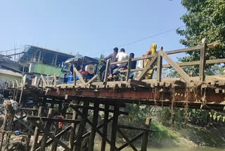 poor condition of a bridge