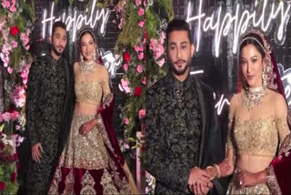 Gauahar Khan-Zaid Darbar stun in Manish Malhotra outfits at wedding reception