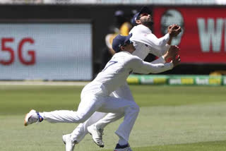 Ravindra Jadeja avoids collision with debutant Shubman Gill to take a brilliant catch