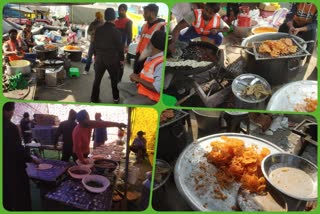 jalebis are being made with desi ghee at singhu border for farmers