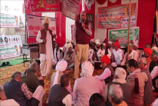 sombir sangwan support farmers protest in palwal