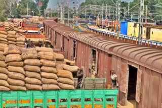 paddy bundles sent by train