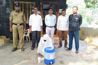 special enforcement bureau raids on illegal liquor production in kadapa and prakasam