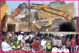 Traders agitation over demolition of shops