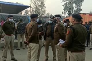 CP visit on singhu border delhi