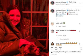 Parineeti Chopra shared a captivating photo with pet dog Diana