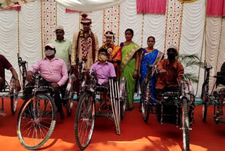 Tricycle help for the disabled in palghar