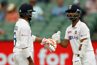 australia vs india rahane ton jadejas fight give on day 2