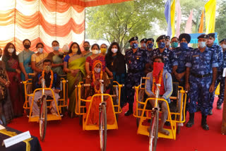 Jaipur CRPF News,  tri cycle Distribution