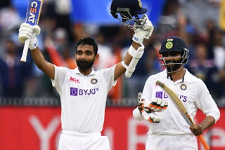 virat kohli react to ajinkya rahane s fine century at mcg during 2nd test match vs australia