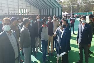 cm-hemant-reached-mohababadi-maidan-to-see-preparations-of-anniversary-celebrations