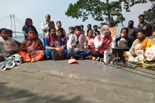 BJP arrange program to listen mann ki baat On the bank of Ganges in kolkata