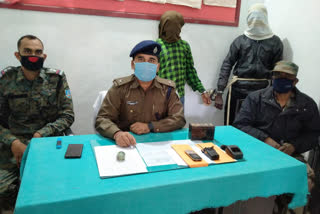 plfi arrested two naxalites in chaibasa