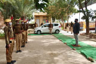 Annual inspection of lathi police station,  Jaisalmer Superintendent of Police