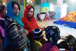 hindu devotees on abd shah dargah in bhagalpur