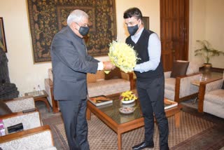 Sourav Ganguly Meets Bengal Governor Jagdeep Dhankhar