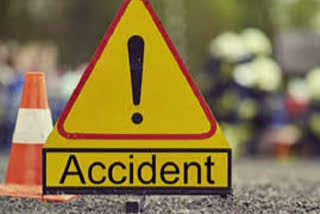 two died when bike hit jcb in Uppal Hyderabad