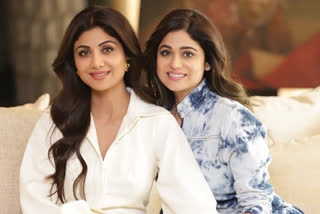 shilpa shetty with sister shamita shetty