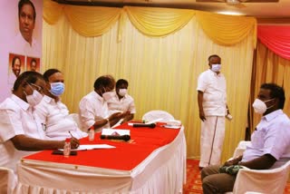 DMK Election Report Consultative Meeting in Thirunelveli  DMK Election Report Team  MP T.R.Balu  திமுக தேர்தல் அறிக்கை ஆலோசனைக் கூட்டம்  டி.ஆர்.பாலு  தேர்தல் அறிக்கை தயாரிப்புக் குழு