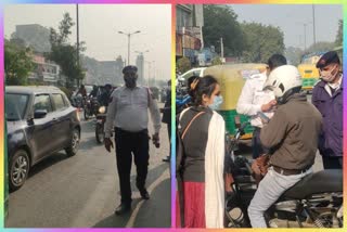 Traffic police launched awareness campaign on road accidents in delhi