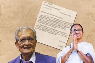 amartya sen writes letter to mamata banerjee